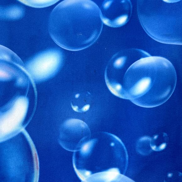 HOUSE OF SUNNY Fantasia Flare Pants Womens 6 Blue Bubble Print High Rise Stretch - Picture 16 of 16